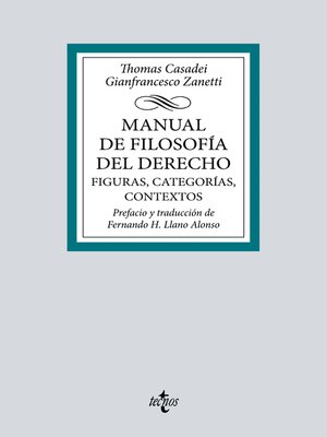 cover image of Manual de Filosofía del Derecho. Figuras, categorías, contextos